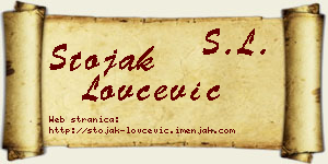 Stojak Lovčević vizit kartica